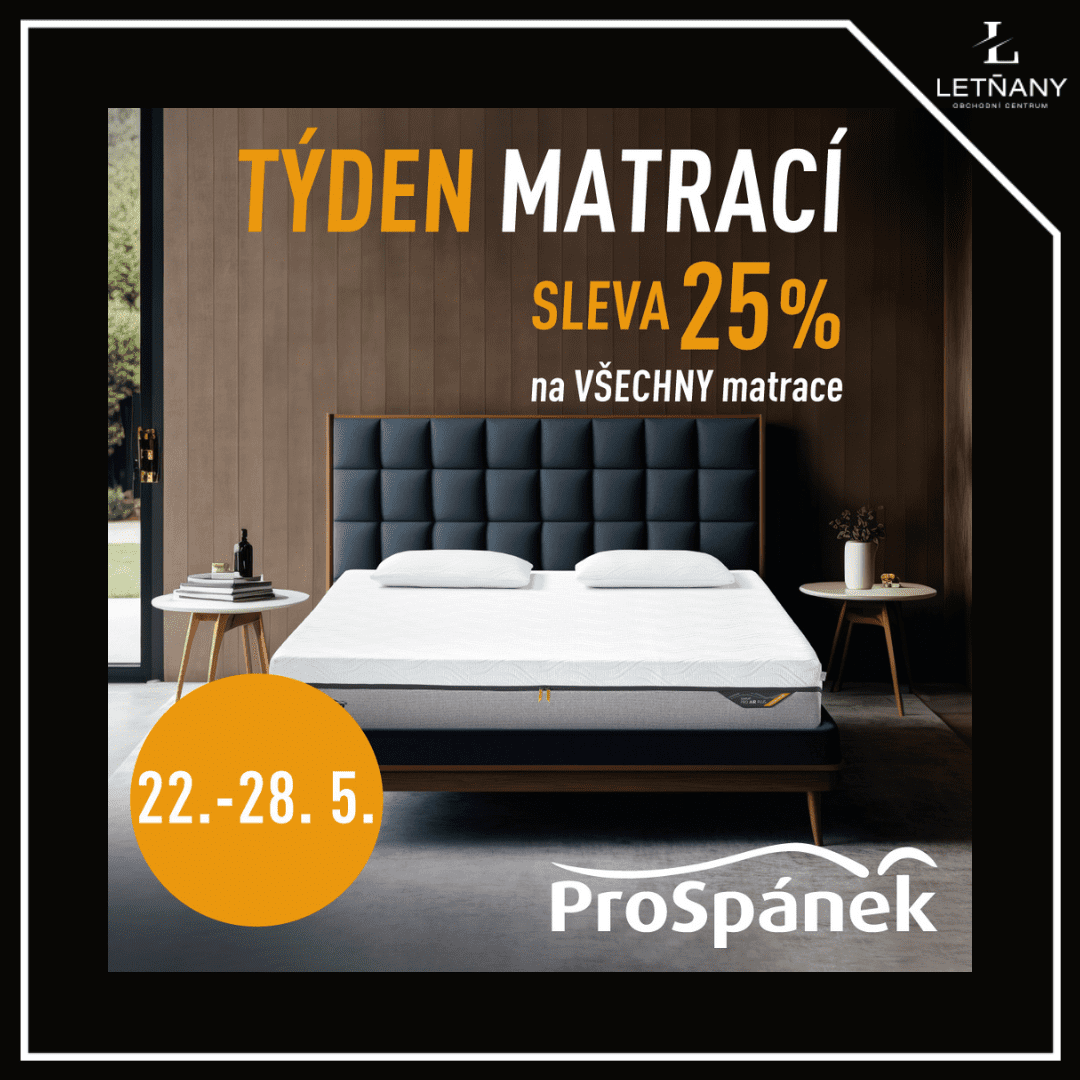 25% sleva na všechny matrace