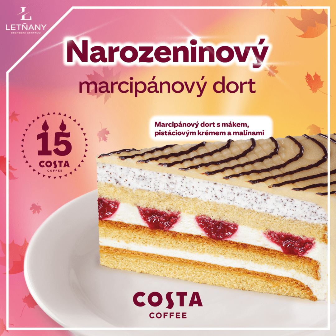 Narozeninový marcipánový dort