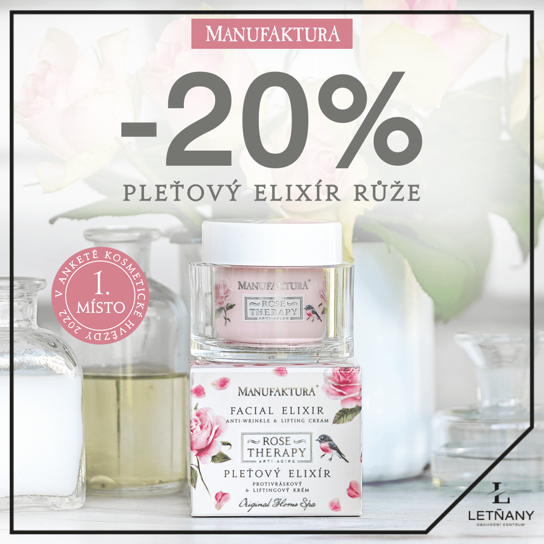 Hvězda měsíce se slevou 20 % – Pleťový elixír Růže