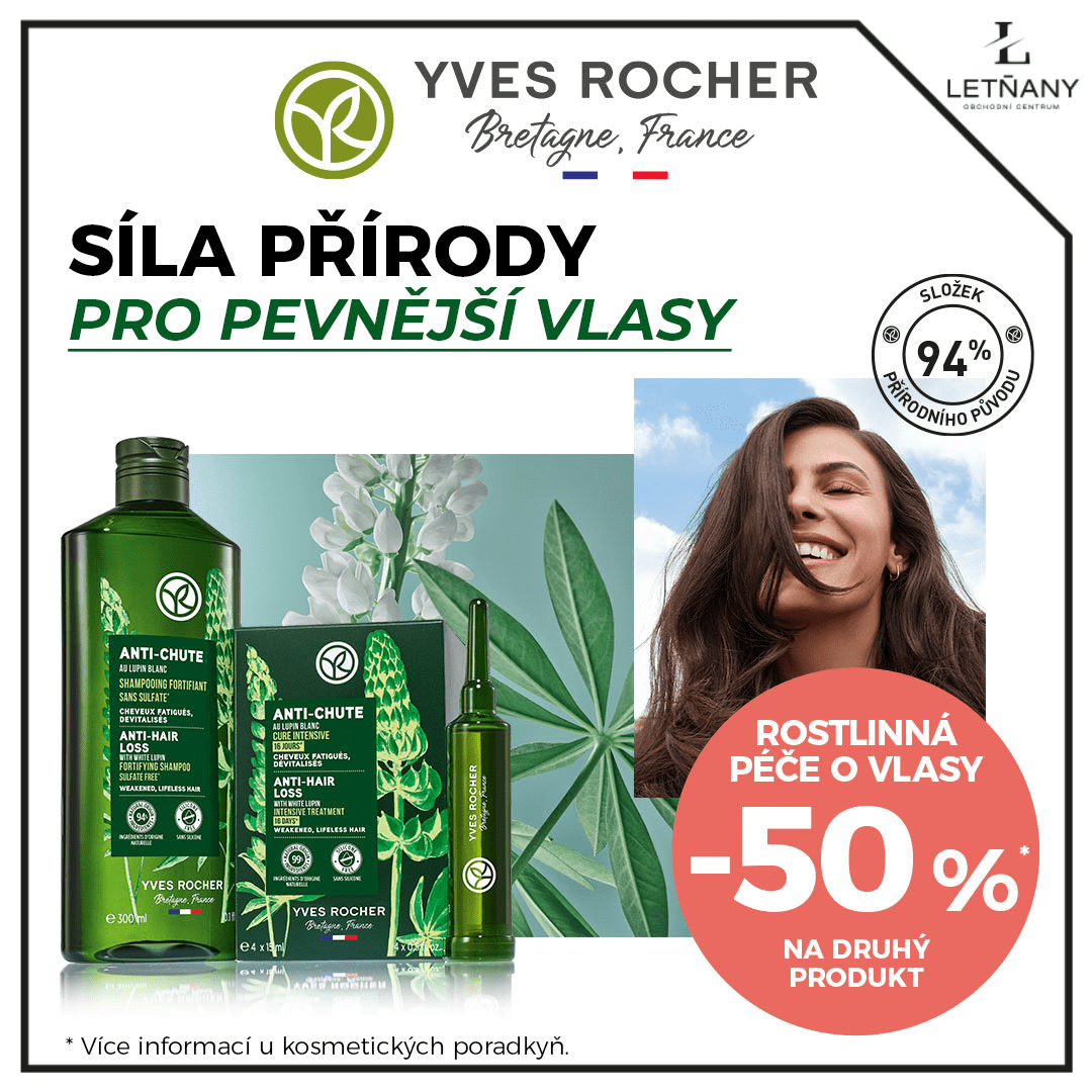 Péče o vlasy od rostlinné kosmetiky Yves Rocher