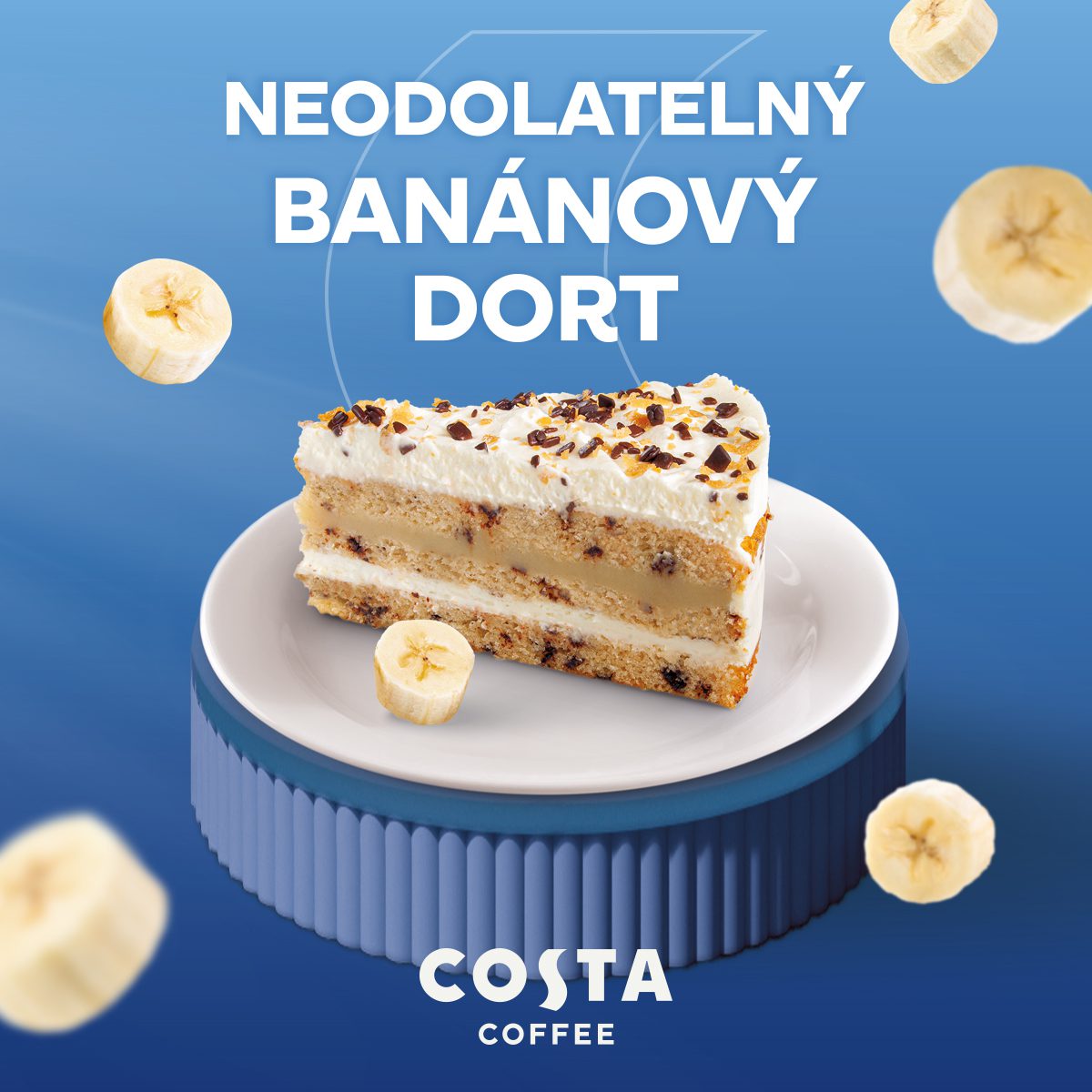 Neodolatelný banánový dort