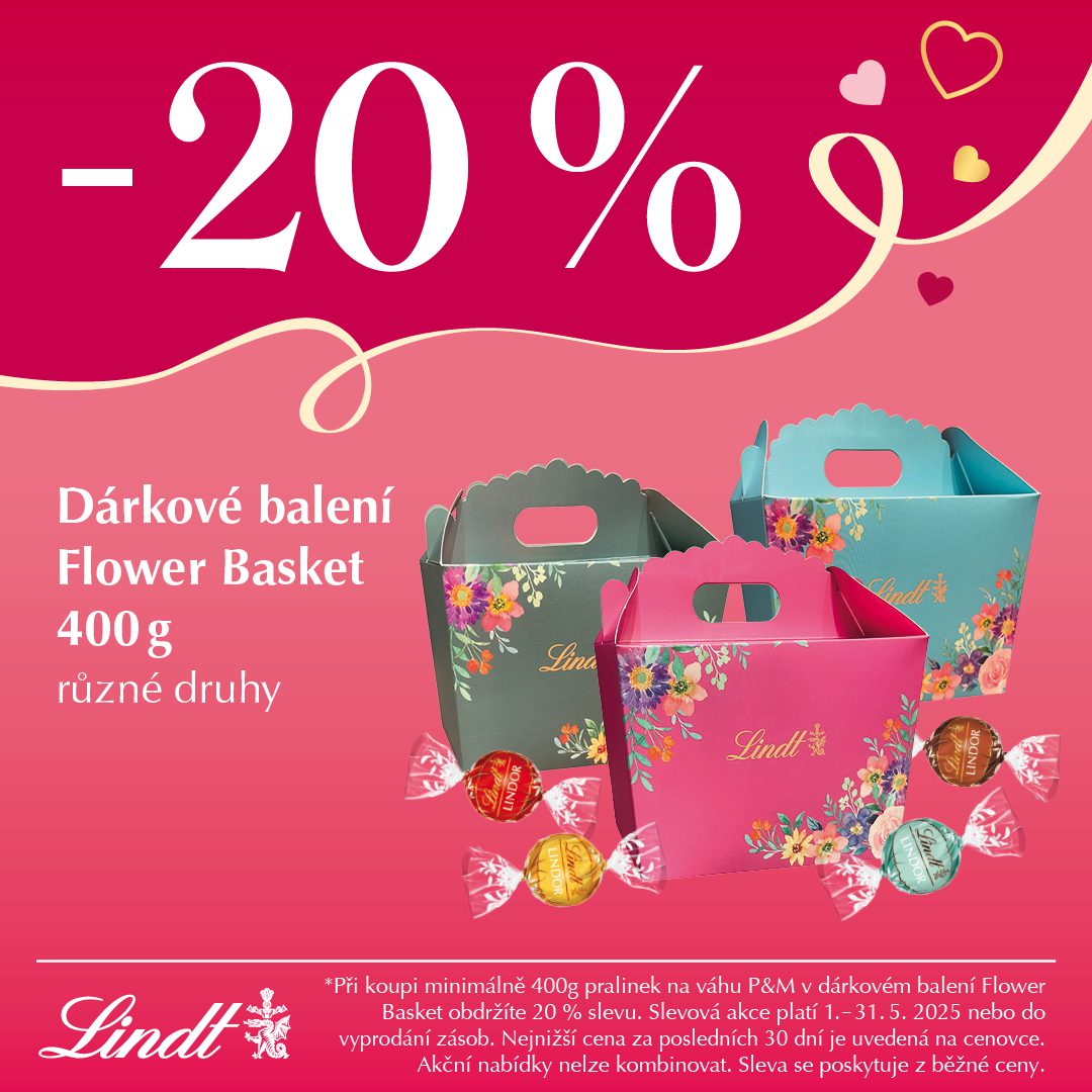-20 % Dárkové balení Flower Basket 400 g
