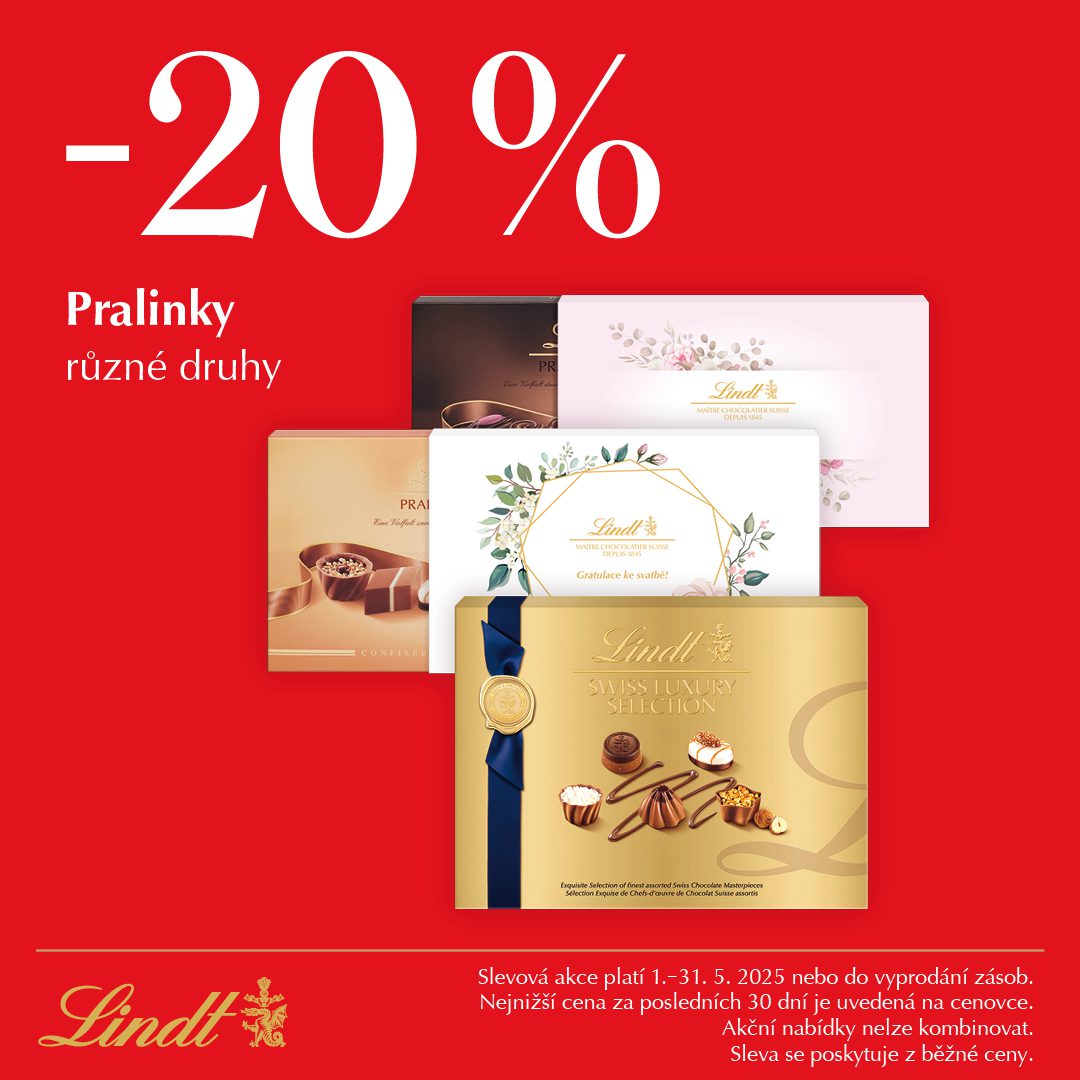 -20 % Pralinky