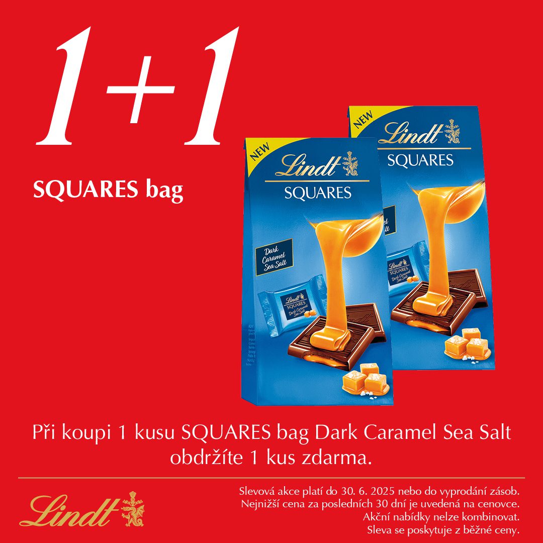 1+1 Squares bag Dark Caramel Sea Salt *