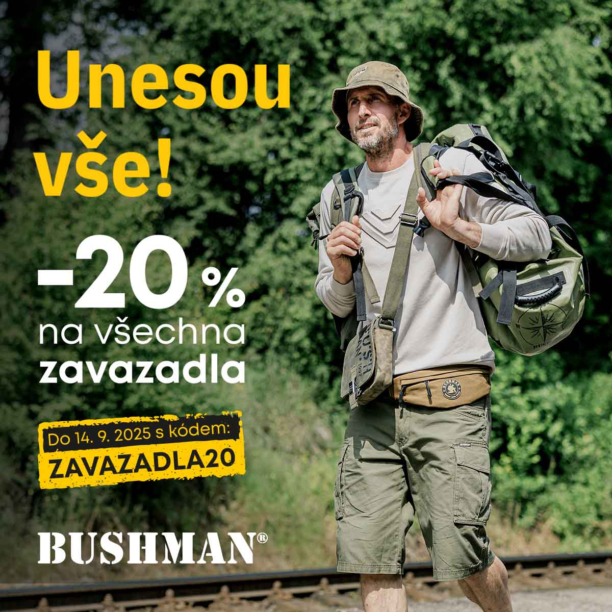 Sleva 20 % na všechna zavazadla