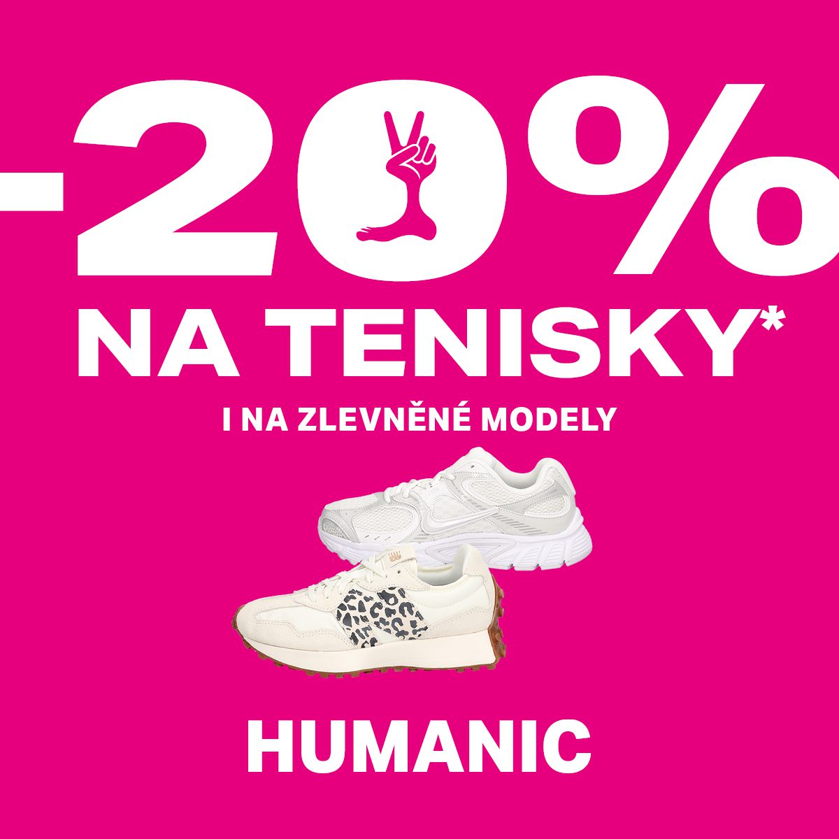 – 20 % na tenisky
