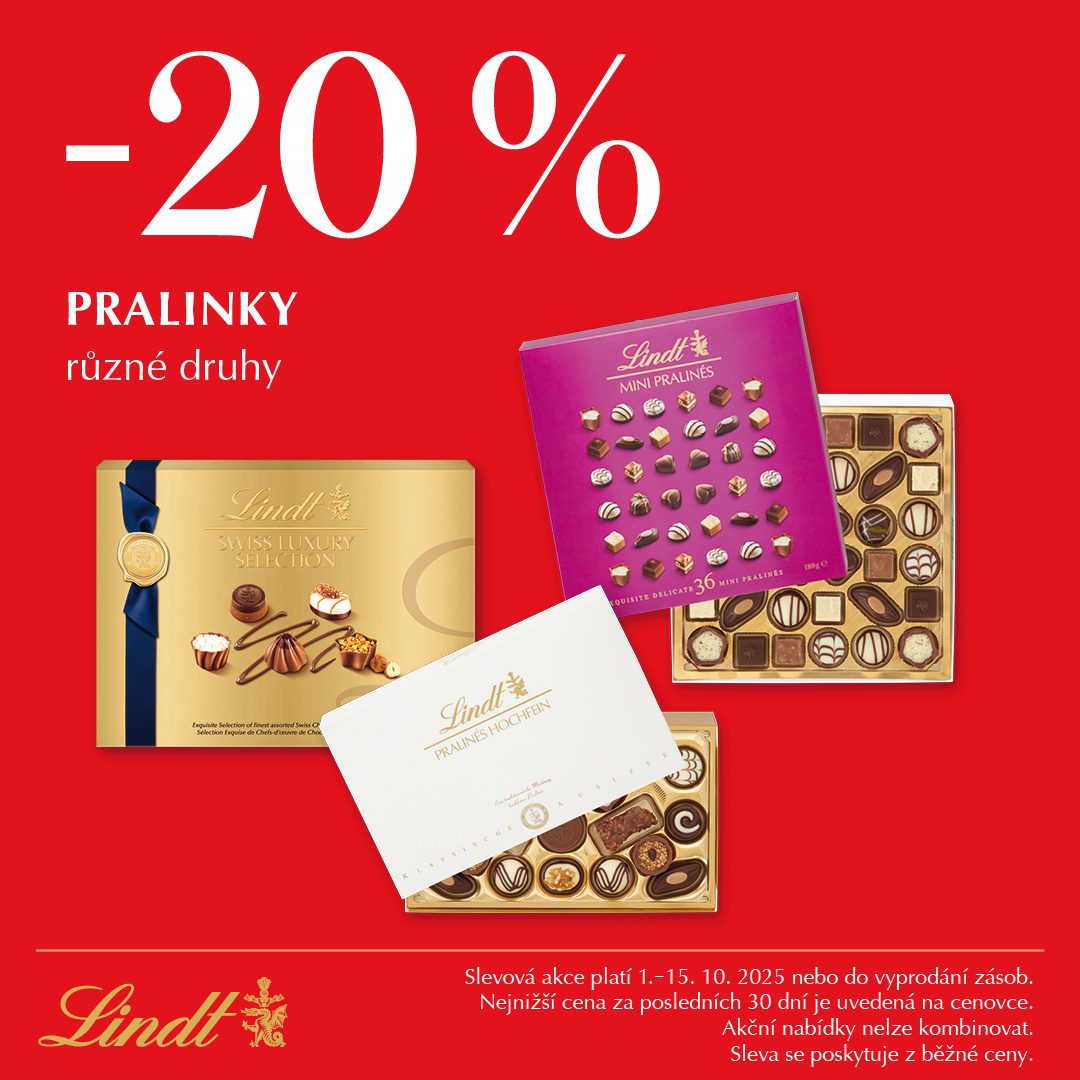 Pralinky se slevou 20 %