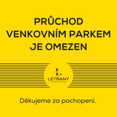 Průchod venkovním parkem je omezen