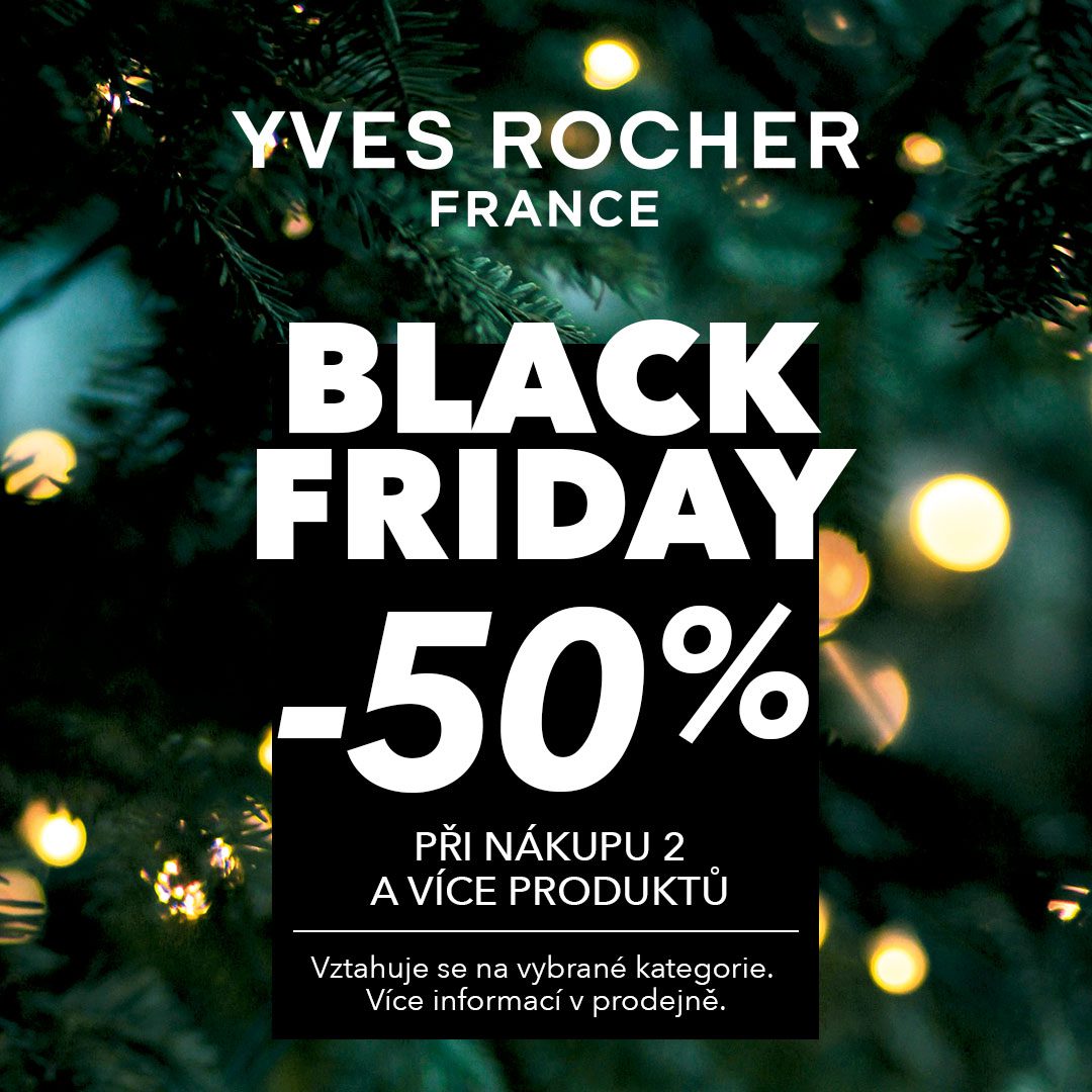 Black Friday v prodejně rostlinné kosmetiky Yves Rocher