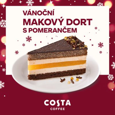 Vánoční makový dort s pomerančem