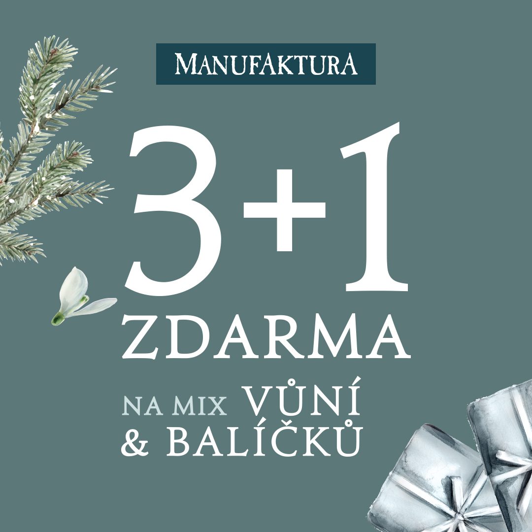 3+1 zdarma na vůně a dárkové balíčky