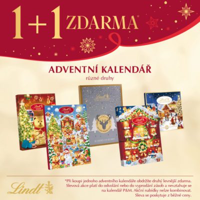 Adventní kalendář - 1+1 zdarma