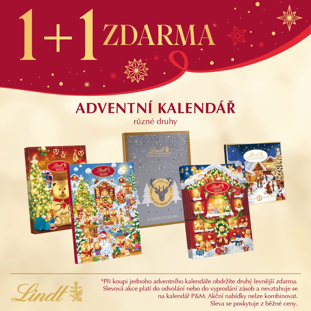 Adventní kalendář – 1+1 zdarma