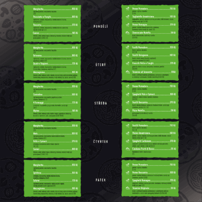 Obědové menu od 18.11. do 23.11. 2025