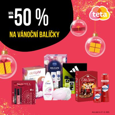 Akce min. -50 % na dárkové balíčky