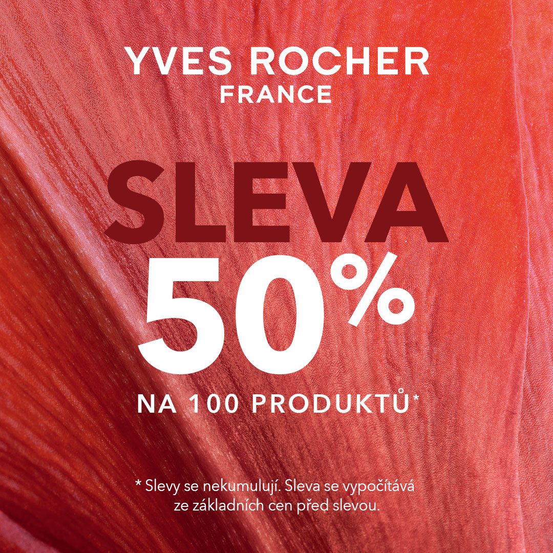 Sleva 50&nbsp;% na 100 produktů