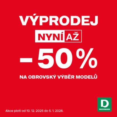 Sleva až 50 % na obrovský výběr modelů
