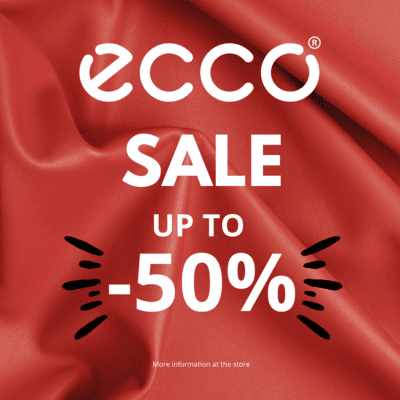 obrázek obsahuje: ECCO VÝPRODEJ AŽ 50% SLEVA*