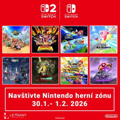 obrázek obsahuje: Nintendo herní zóna v OC Letňany 🎮
