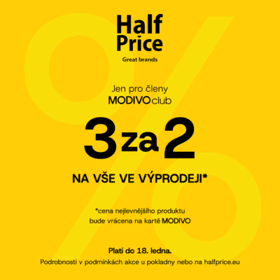 3 za 2 v HalfPrice!