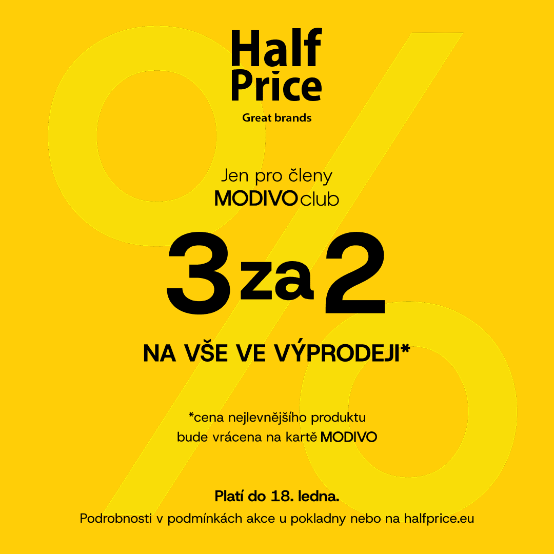 3 za 2 v HalfPrice!
