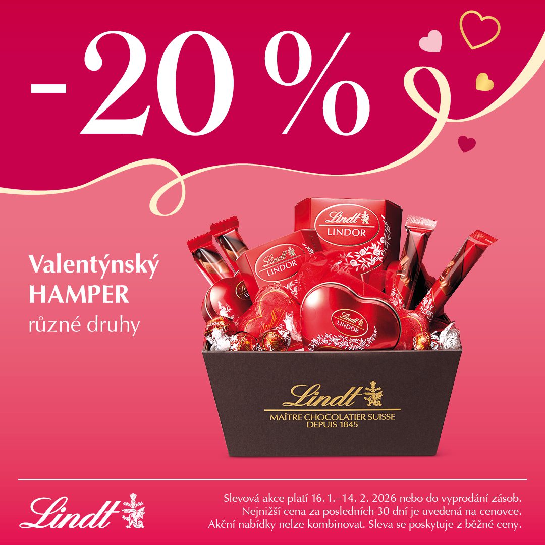 Sleva 20&nbsp;% na valentýnský hamper