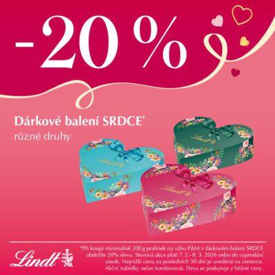 obrázek obsahuje: Sleva 20 % na dárkové balení srdce*