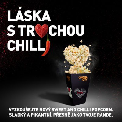 obrázek obsahuje: Limitovaná edice Sweet & Chilli popcornu