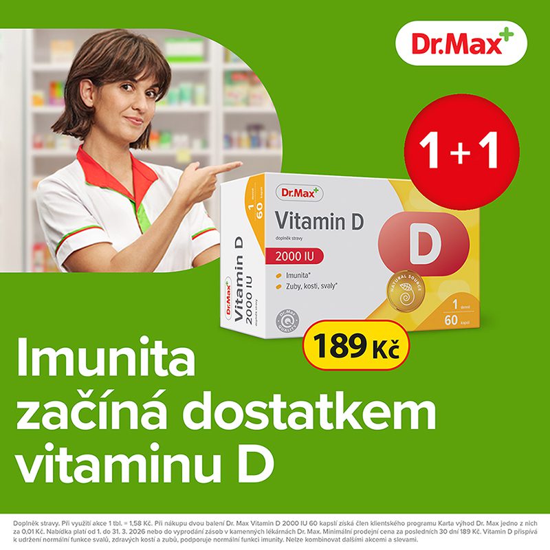 Dr. Max Vitamín D 2000 IU 60tb – Sleva 1+1