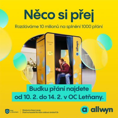 obrázek obsahuje: Budka přání v OC Letňany