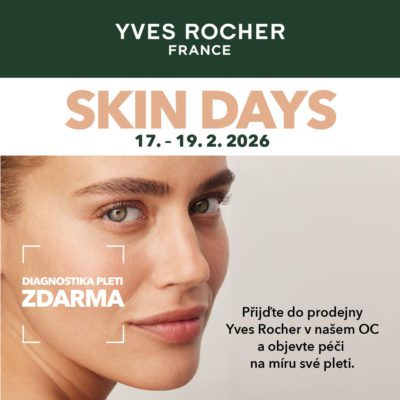 obrázek obsahuje: Skin Days v prodejně rostlinné kosmetiky Yves Rocher