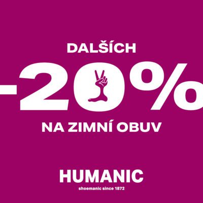 obrázek obsahuje: Finální výprodej v HUMANICu