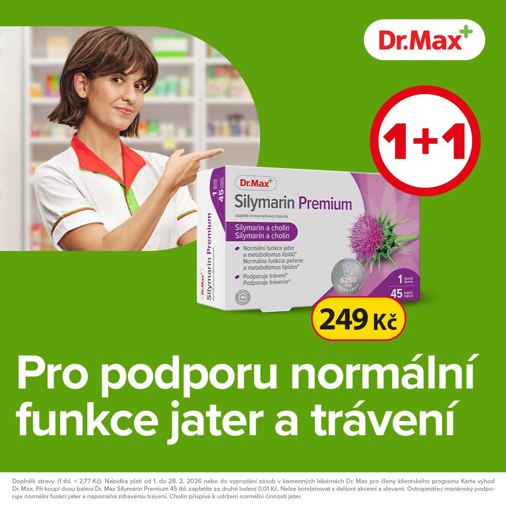 Dr. Max Silymarin Premium – Sleva 1 plus 1