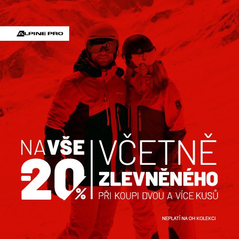 Sleva dalších 20&nbsp;% na vše, včetně zlevněného při koupi 2 a&nbsp;více ks.