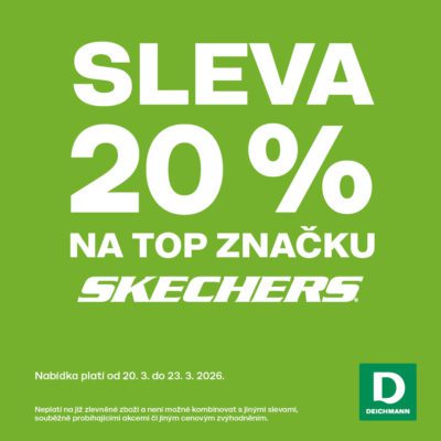 obrázek obsahuje: Sleva 20 % na top značku Skechers