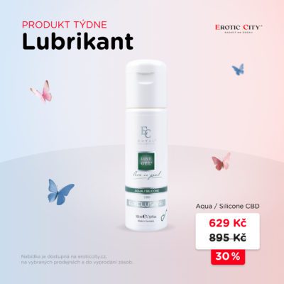 obrázek obsahuje: Produkt týdne – Lubrikant Aqua / Silicone CBD za 629 Kč!