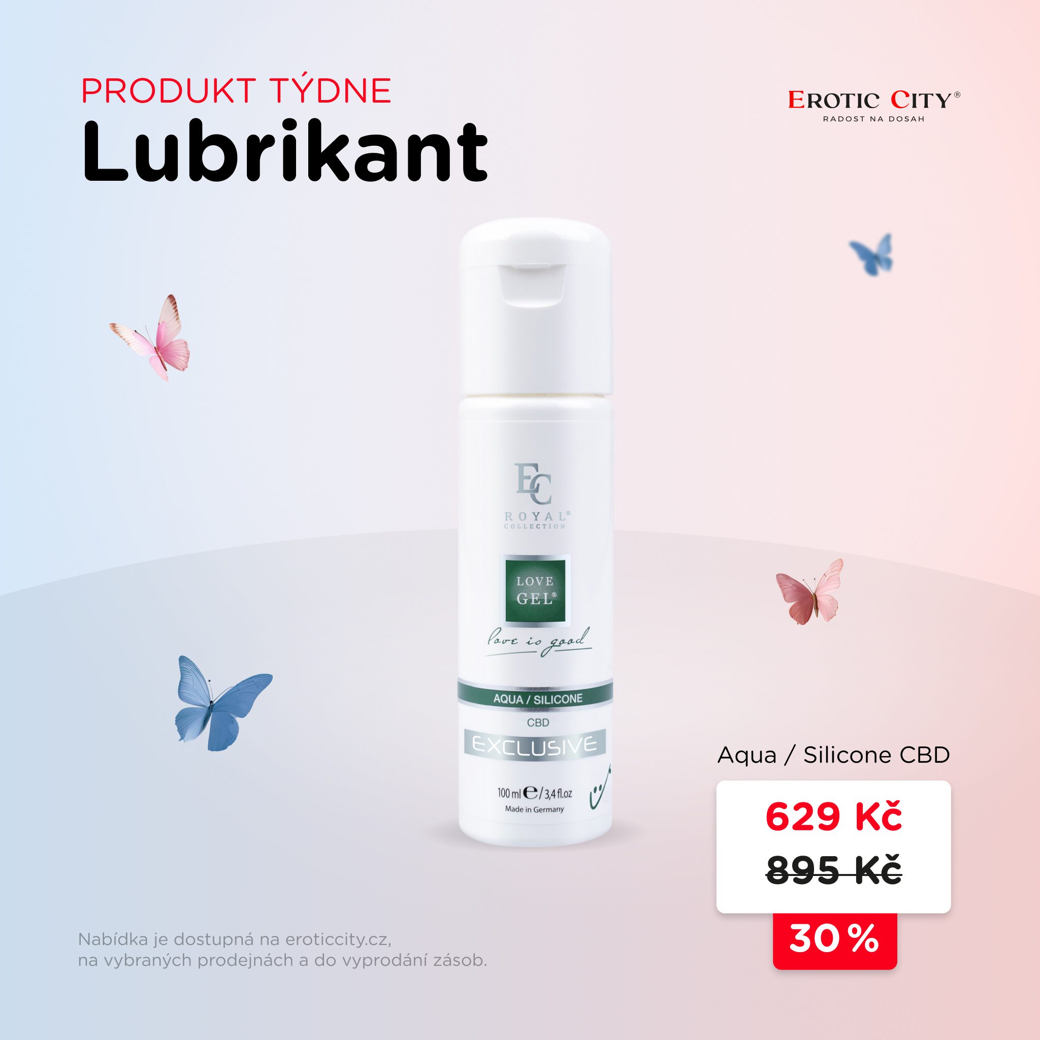 Produkt týdne – Lubrikant Aqua / Silicone CBD za 629&nbsp;Kč!