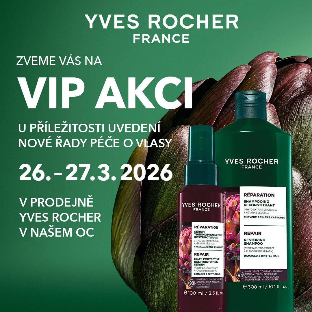 VIP AKCE v&nbsp;prodejně rostlinné kosmetiky Yves Rocher