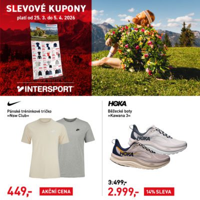 obrázek obsahuje: INTERSPORT slevové kupony jsou tady!
