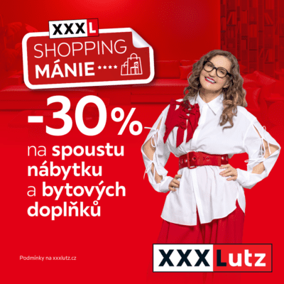 obrázek obsahuje: -30 % na spoustu nábytku a bytových doplňků