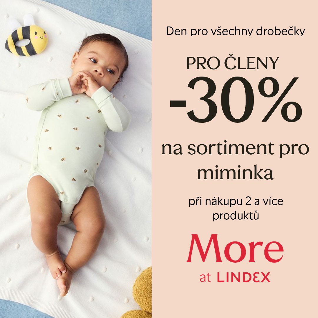 30% sleva na sortiment pro miminka