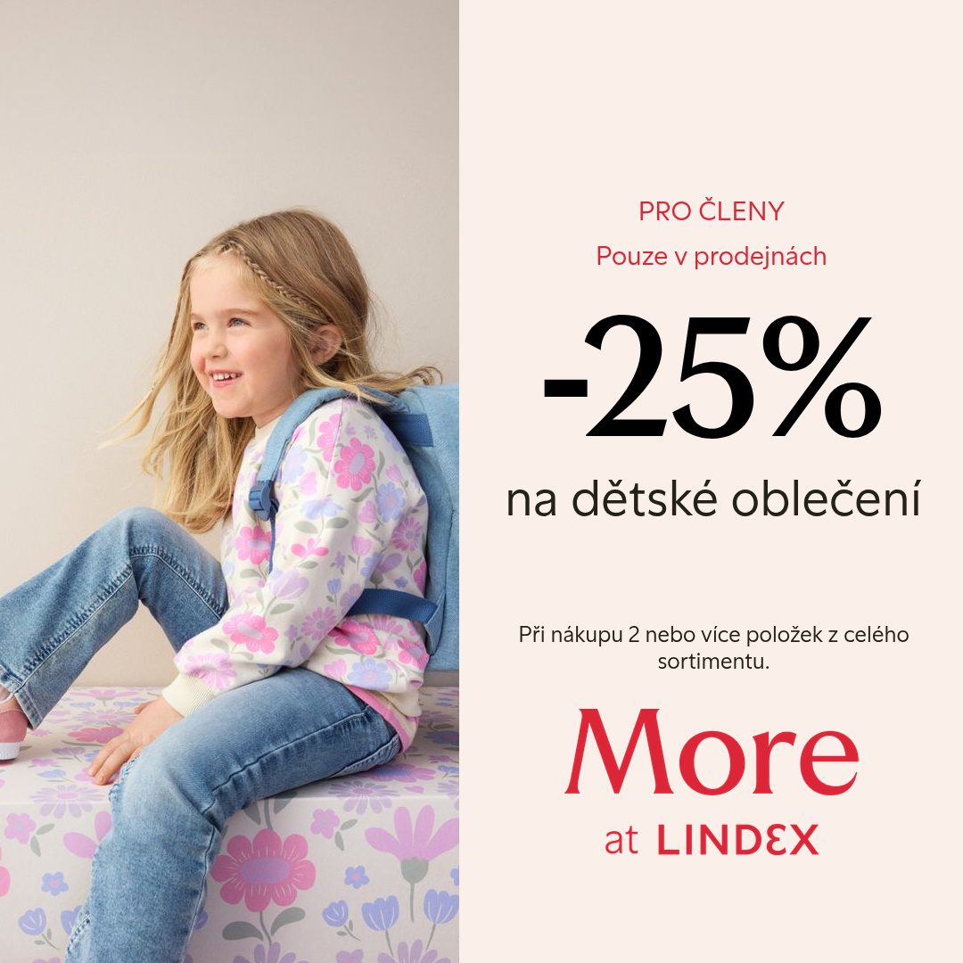 25% sleva na dětské oblečení