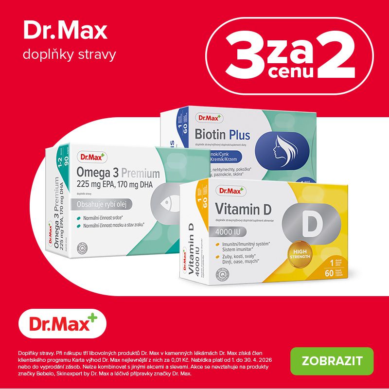 Dr. Max produkty 3 za 2