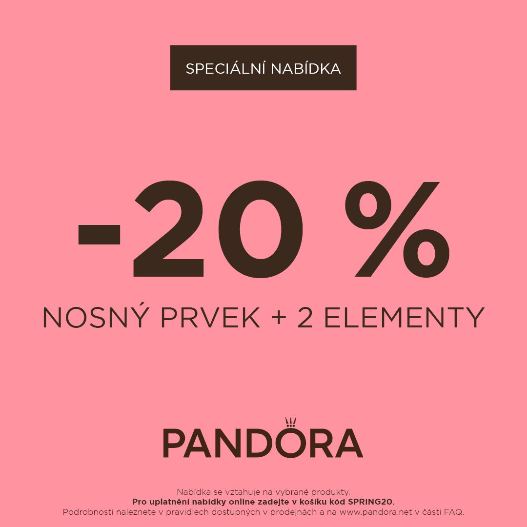 -20&nbsp;% sleva při nákupu náramku a&nbsp;2 přívěsků