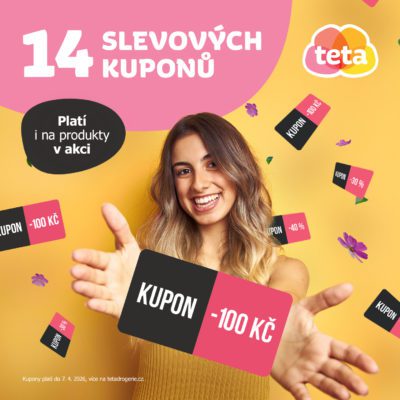 obrázek obsahuje: Slevové kupony Teta