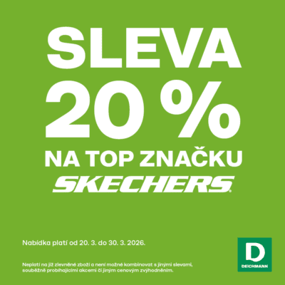 obrázek obsahuje: Sleva 20 % na top značku Skechers