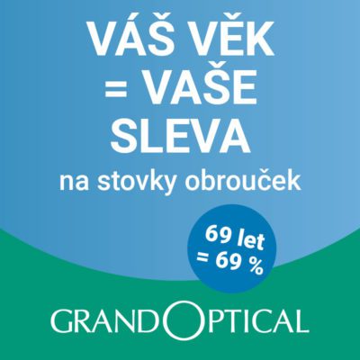 obrázek obsahuje: Sleva podle věku v GrandOptical!