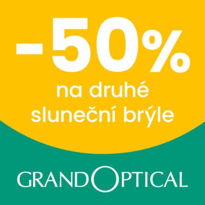 obrázek obsahuje: Sleva 50 % na druhé sluneční brýle v GrandOptical