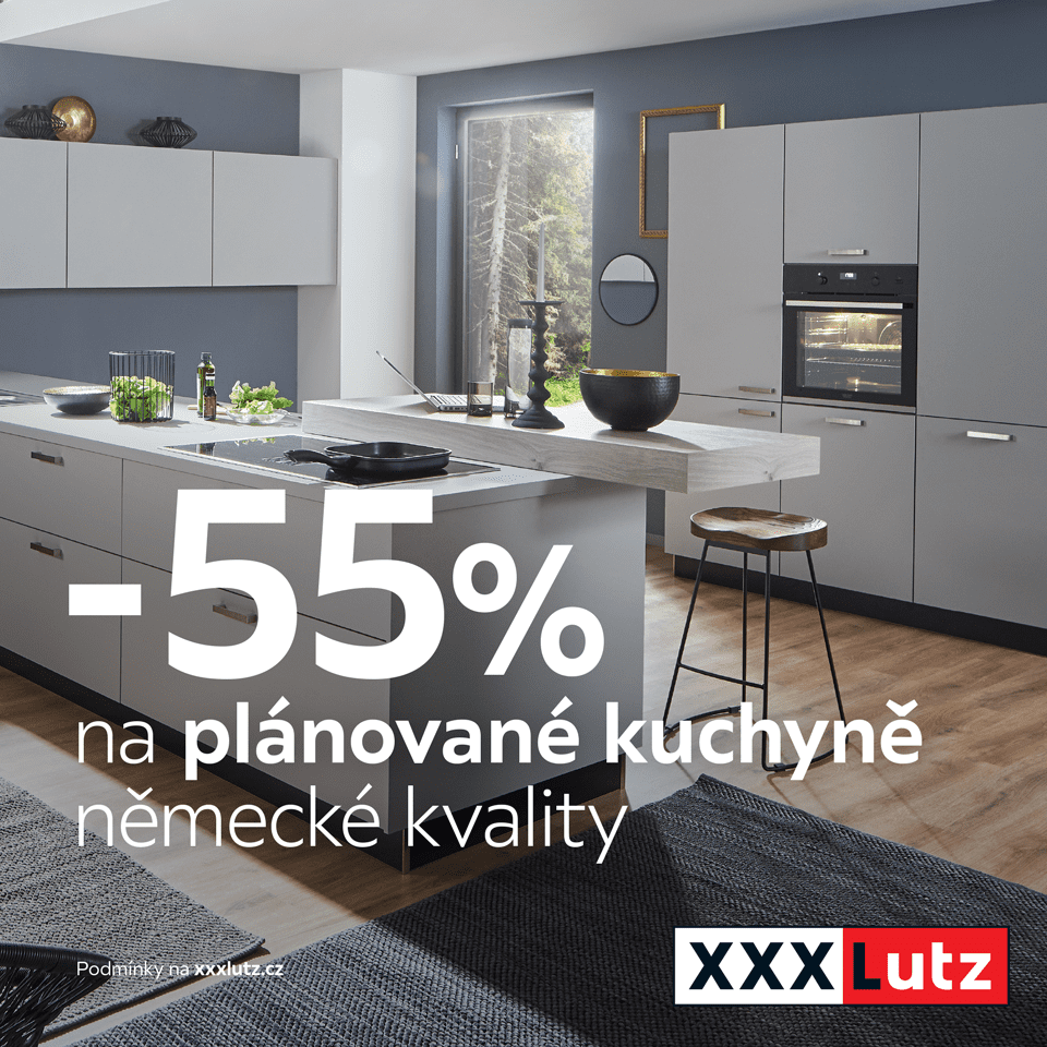 Sleva 55&nbsp;% na plánované kuchyně
