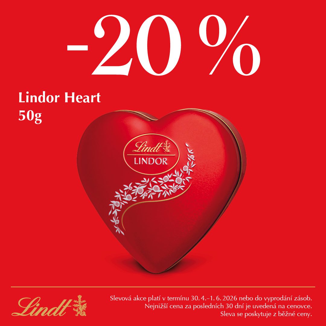 Lindor Heart se slevou 20&nbsp;%